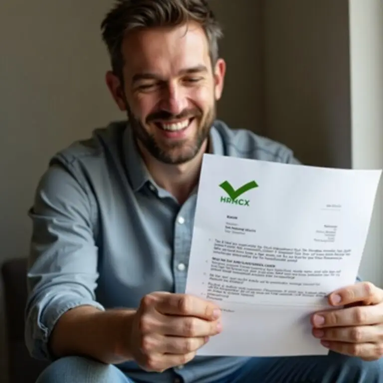 Man is happy that he got his tax return done early